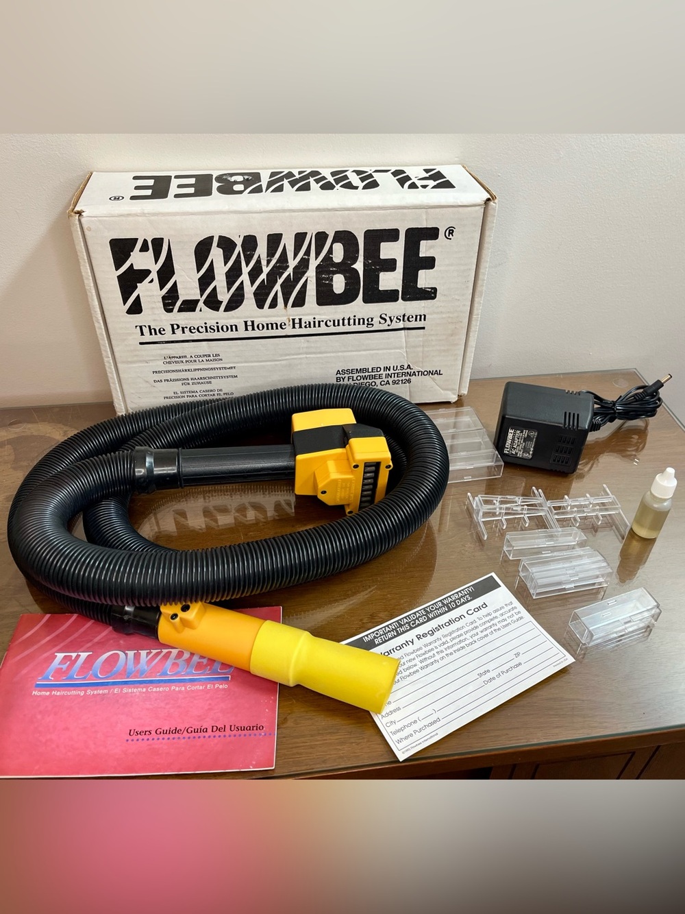 Flowbee Precision Haircutting System Tested w/ Original Box Manual Vintage 1995